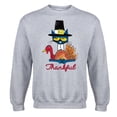 thumbnail image 1 of Pete The Cat - Thankful Turkey Hug Adult - Adult Crew Fleece, 1 of 5