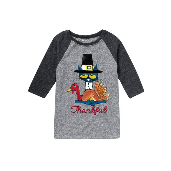 Pete The Cat - Thankful - Youth Raglan