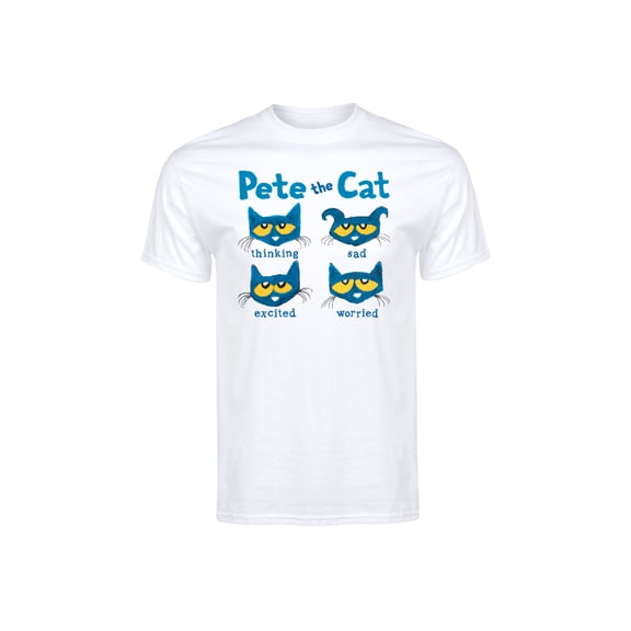 Pete The Cat - The Faces Of Pete - Men's Short Sleeve Graphic T-Shirt