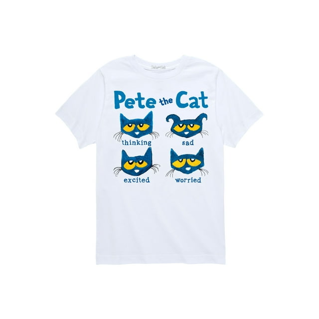 Pete The Cat The Faces Of Pete Toddler Short Sleeve Graphic TShirt