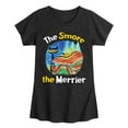 thumbnail image 1 of Pete The Cat - The Smore The Merrier - Toddler And Youth Girls Short Sleeve Graphic T-Shirt, 1 of 6