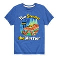 thumbnail image 1 of Pete The Cat - The Smore The Merrier - Toddler And Youth Short Sleeve Graphic T-Shirt, 1 of 6