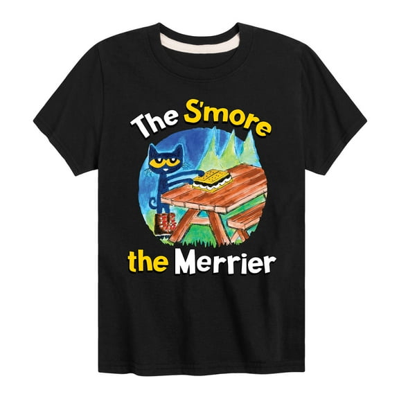 Pete The Cat - The Smore The Merrier - Toddler And Youth Short Sleeve Graphic T-Shirt