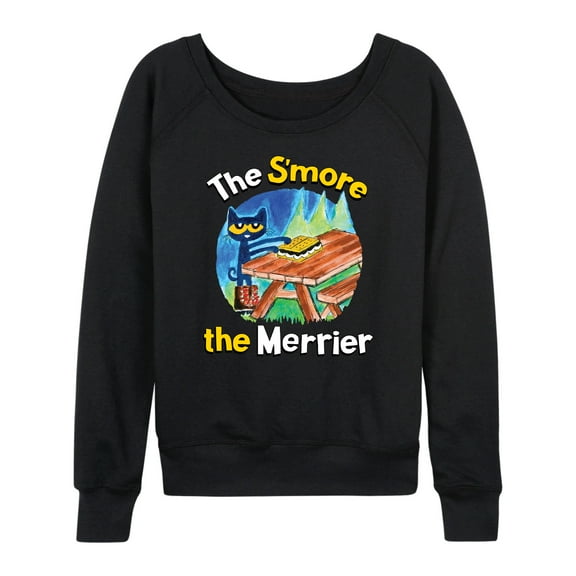 Pete The Cat - The Smore The Merrier - Women's Lightweight French Terry Long Sleeve Shirt
