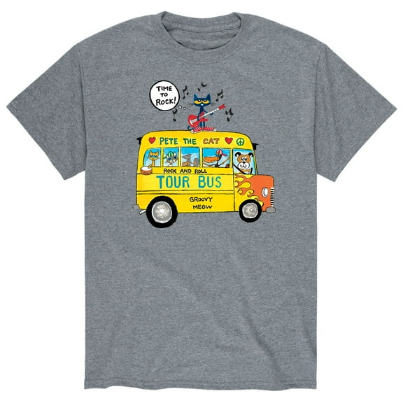 Pete The Cat - Time To Rock - Men's Short Sleeve Graphic T-Shirt