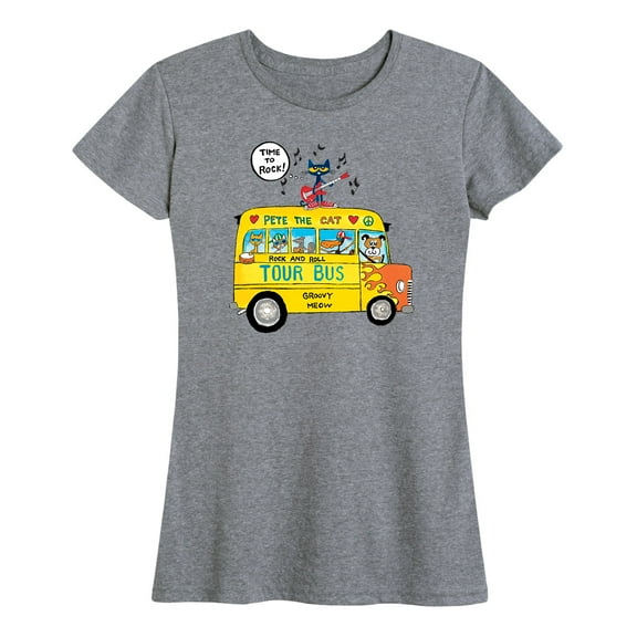 Pete The Cat - Time To Rock - Women's Short Sleeve Graphic T-Shirt