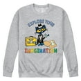 thumbnail image 1 of Pete The Cat - Top Secret Explore Your Imagination - Men's Crew Neck Fleece Pullover, 1 of 6