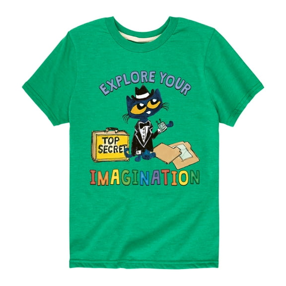 Pete The Cat - Top Secret Explore Your Imagination - Toddler And Youth Short Sleeve Graphic T-Shirt