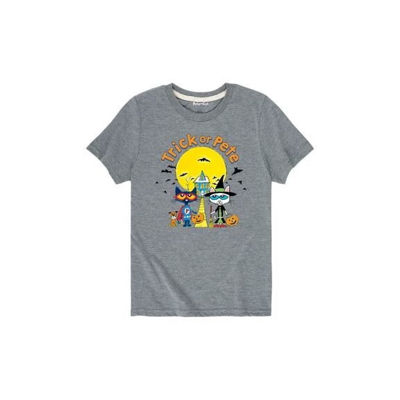 Pete The Cat - Trick Or Pete - Youth Short Sleeve Graphic T-Shirt