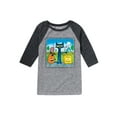 thumbnail image 1 of Pete The Cat - Trick Or Treat - Youth Raglan, 1 of 5