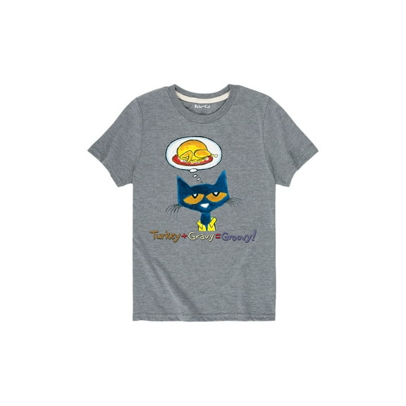 Pete The Cat - Turkey   Gravy = Groovy! - Toddler Short Sleeve Graphic T-Shirt