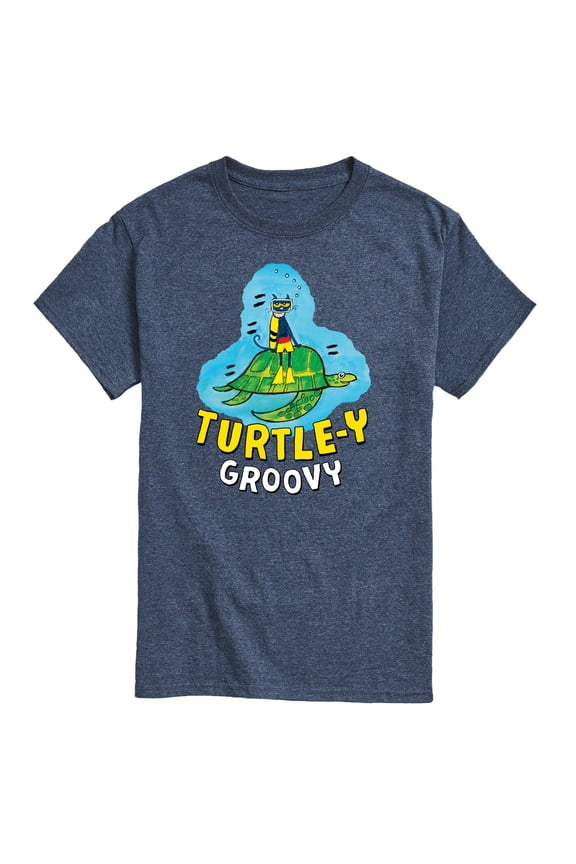 - Turtle-y Groovy - Men's Short Sleeve Graphic T-Shirt