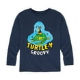 thumbnail image 1 of Pete The Cat - Turtle-y Groovy - Toddler And Youth Long Sleeve Graphic T-Shirt, 1 of 6