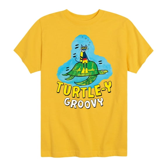 Pete The Cat - Turtle-y Groovy - Toddler And Youth Short Sleeve Graphic T-Shirt