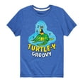 thumbnail image 1 of Pete The Cat - Turtle-y Groovy - Toddler And Youth Short Sleeve Graphic T-Shirt, 1 of 6