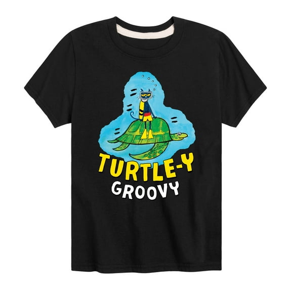 Pete The Cat - Turtle-y Groovy - Toddler And Youth Short Sleeve Graphic T-Shirt