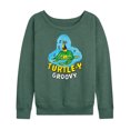 thumbnail image 1 of Pete The Cat - Turtle-y Groovy - Women's Lightweight French Terry Long Sleeve Shirt, 1 of 6