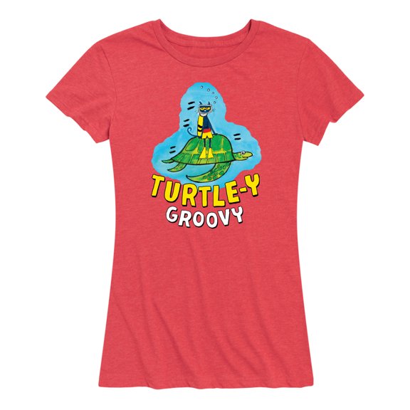 Pete The Cat - Turtle-y Groovy - Women's Short Sleeve Graphic T-Shirt