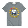 thumbnail image 1 of Pete The Cat - Types Of Pizza - Toddler Short Sleeve Graphic T-Shirt, 1 of 4