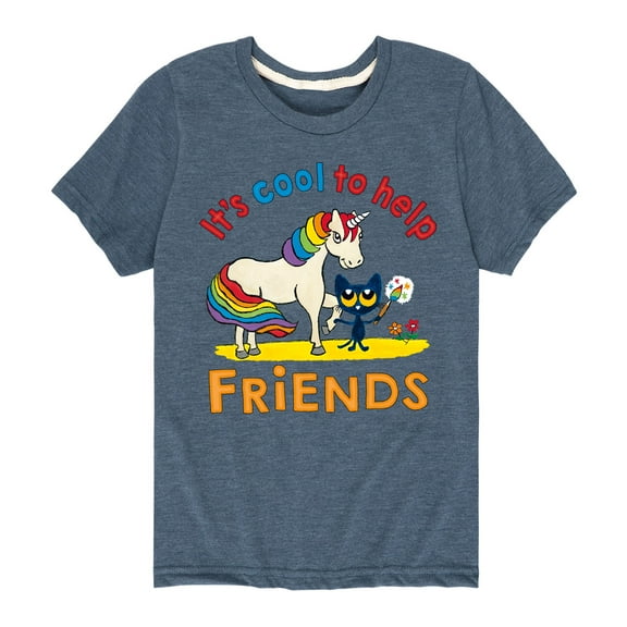 Pete The Cat - Unicorn Color - Toddler And Youth Short Sleeve Graphic T-Shirt