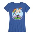 thumbnail image 1 of Pete The Cat - Unicorn Help Your Friends Fly - Women's Short Sleeve Graphic T-Shirt, 1 of 5
