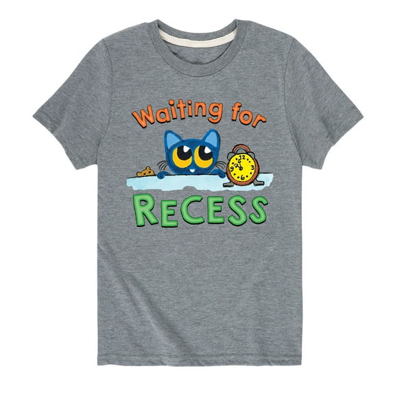 Pete The Cat - Waiting For Recess - Toddler And Youth Short Sleeve Graphic T-Shirt