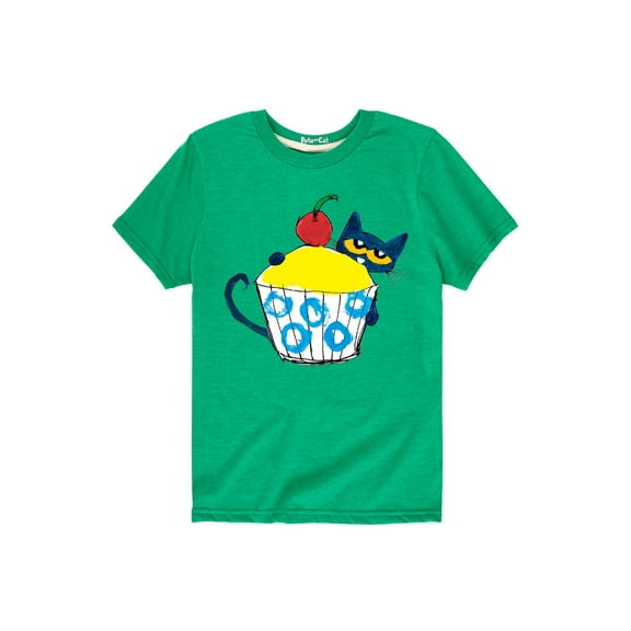 Pete The Cat - With Big Cupcake - Toddler Short Sleeve Graphic T-Shirt