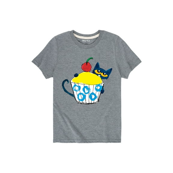 Pete The Cat - With Big Cupcake - Toddler Short Sleeve Graphic T-Shirt