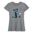 thumbnail image 1 of Pete The Cat - With Coffee First Grade - Women's Short Sleeve Graphic T-Shirt, 1 of 5