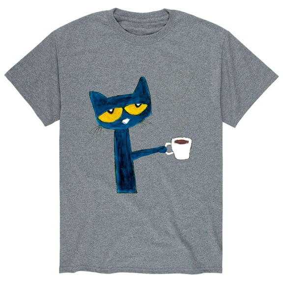 Pete The Cat - With Coffee - Men's Short Sleeve Graphic T-Shirt