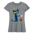 thumbnail image 1 of Pete The Cat - With Coffee Pre - K - Women's Short Sleeve Graphic T-Shirt, 1 of 5