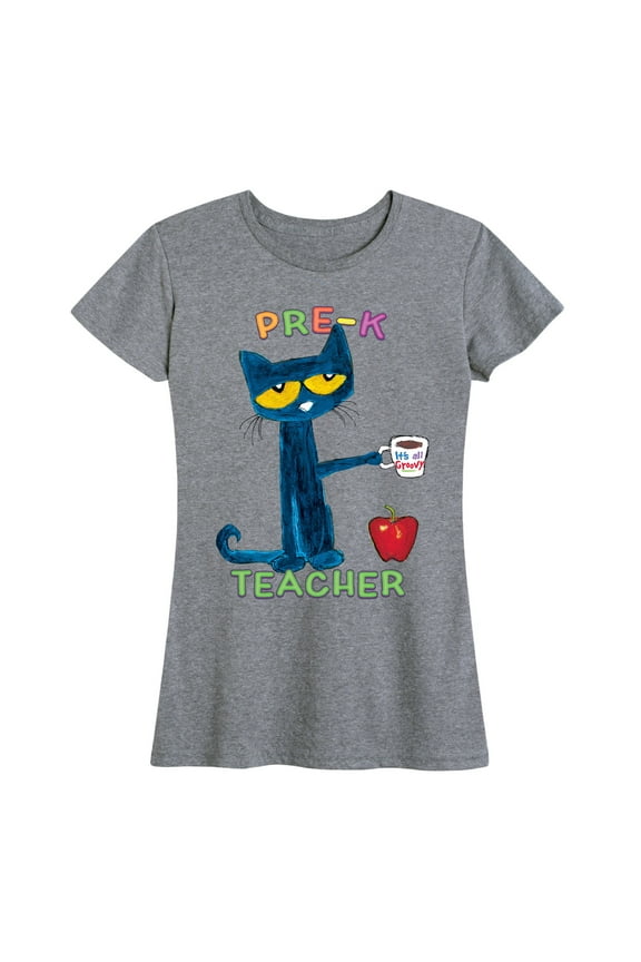 - With Coffee Pre - K - Women's Short Sleeve Graphic T-Shirt