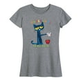 thumbnail image 1 of Pete The Cat - With Coffee Preschool - Women's Short Sleeve Graphic T-Shirt, 1 of 5
