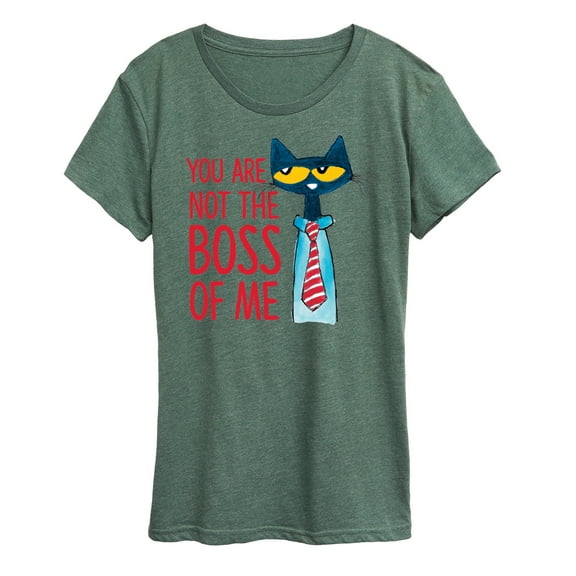 Pete The Cat - You Are Not The Boss Of Me  - Women's Short Sleeve Graphic T-Shirt