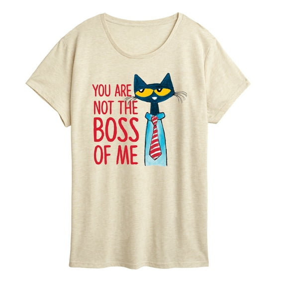 Pete The Cat - You Are Not The Boss Of Me - Women's Short Sleeve Graphic T-Shirt