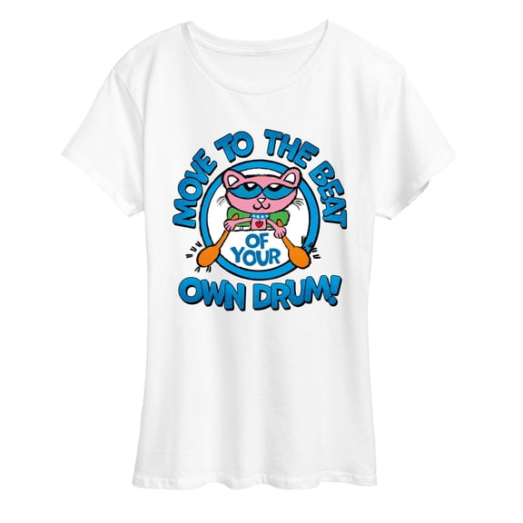 Pete The Cat - Your Own Drum - Women's Short Sleeve Graphic T-Shirt