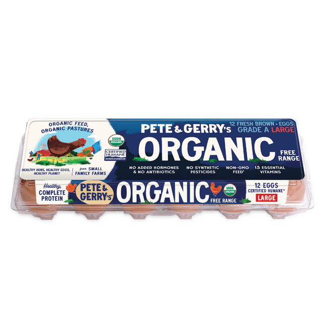 Pete And Gerry's Organic Eggs Eggs Organic Free Range Large Grade A