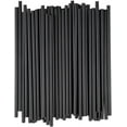 thumbnail image 1 of Pete's Packs - 100 Black Food-Safe Plastic 7 inch Straws Drinking Coffee Stirrers for Wedding Coffee Sip Stir Sticks for Cocktail Tea Chocolate Hot Water Cold Drinks Cups Travel Mugs Crafts Home Bars, 1 of 4