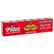 Pete's Pasta Spaghetti - No Carb, 20g High Protein - Authentic Italian Keto Wheat Pasta - 1 Pack, 8oz.