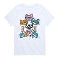thumbnail image 1 of Pete the Cat - Alley Cats Heads - Youth Boys Short Sleeve Graphic T-Shirt, 1 of 5