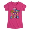 thumbnail image 1 of Pete the Cat - Alley Cats Heads - Youth Girls Fitted Short Sleeve T-Shirt, 1 of 5