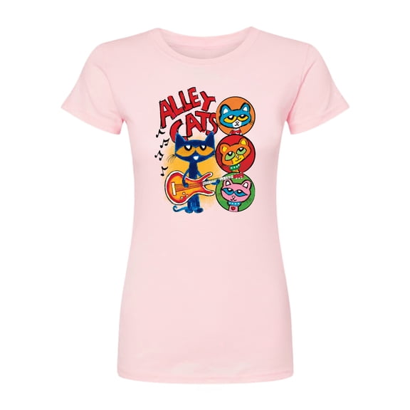 Pete the Cat - Alley Cats - Juniors Fitted Graphic T-Shirt