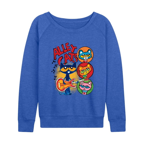 Pete the Cat - Alley Cats - Women's French Terry Long Sleeve Pullover