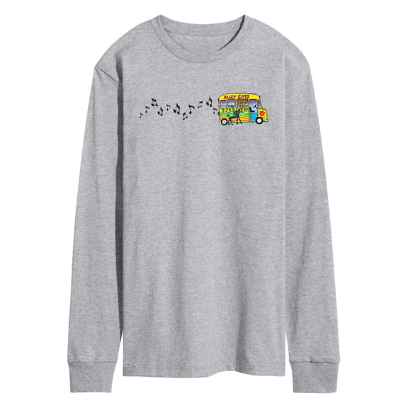 Pete the Cat - Bus - Men's Long Sleeve Graphic T-Shirt