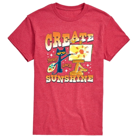 Pete the Cat - Create Your Own Sunshine - Men's Short Sleeve Graphic T-Shirt