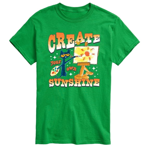 Pete the Cat - Create Your Own Sunshine - Men's Short Sleeve Graphic T-Shirt