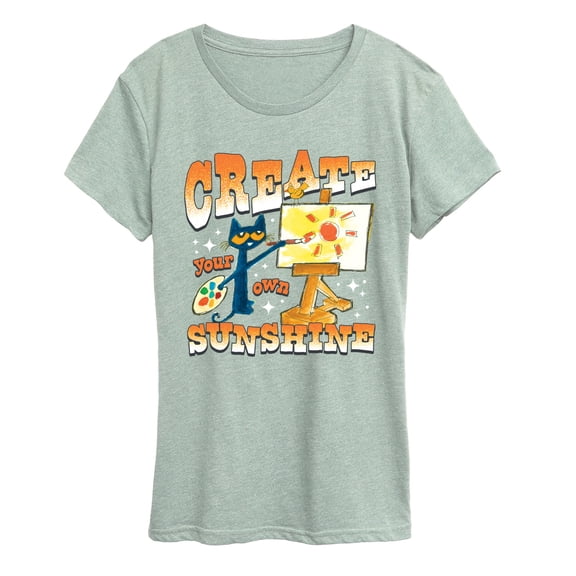 Pete the Cat - Create Your Own Sunshine - Women's Short Sleeve Graphic T-Shirt