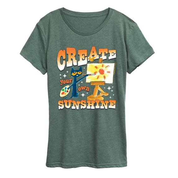 Pete the Cat - Create Your Own Sunshine - Women's Short Sleeve Graphic T-Shirt