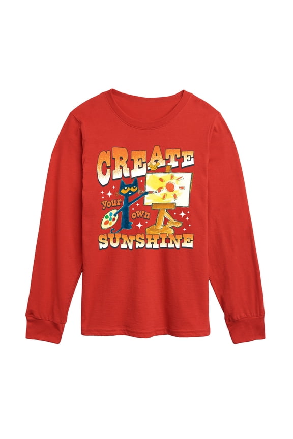 - Create Your Own Sunshine - Youth Boys Long Sleeve Graphic T-Shirt