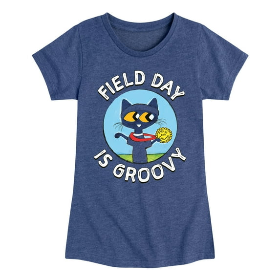 Pete the Cat - Field Day - Field Day Is Groovy - Gold Medal Champ - Toddler And Youth Girls Short Sleeve Graphic T-Shirt